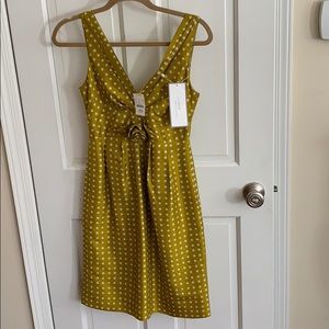 J.Crew Polka Dot Rosette 100% silk